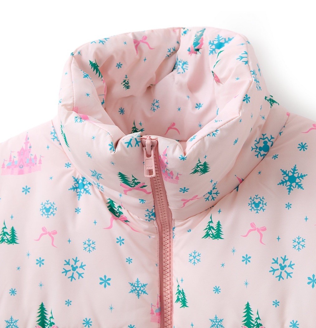 Disney Fantasyland Castle Holiday Puffer Vest Ladies Size M NWT