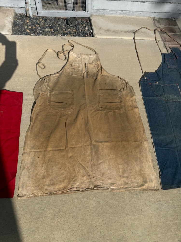 Six Vintage Machinist Aprons