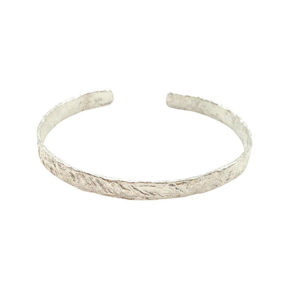 Silver Hammered Cuff