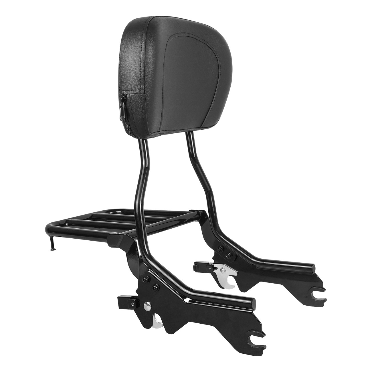 Detachable Backrest Sissy Bar with Luggage Rack For Harley Softail FLHC FXBB 18+