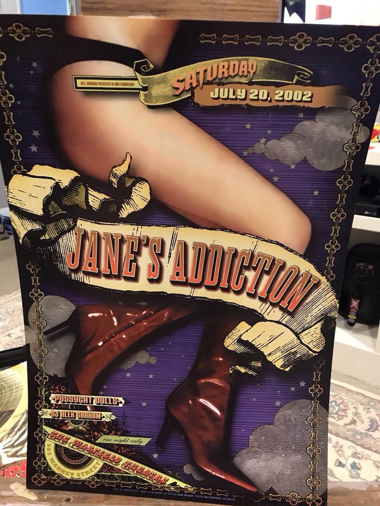 Jane’s Addiction, Fillmore Poster, Bill Graham ￼