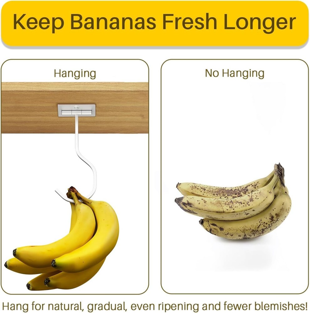 Banana Hook Silver 1 Pack,