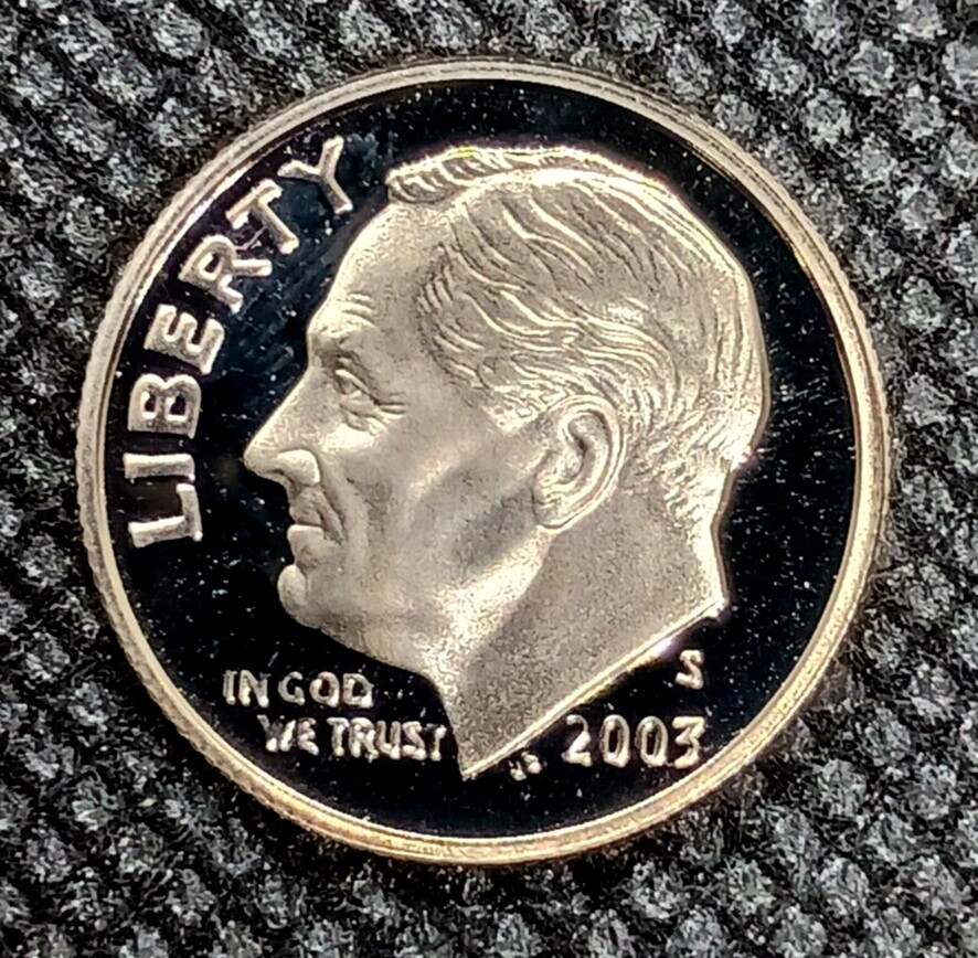 2003-S ** UNC Proof Cameo ** Roosevelt Dime