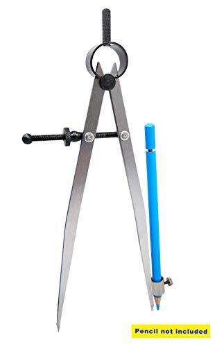 Professional Compass for Woodworking, 8 Inch Compass with Wing, Large