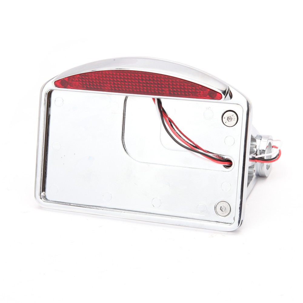 For Harley Davidson US Motorcycle Chrome Side Mount License Plate Bracket Holder