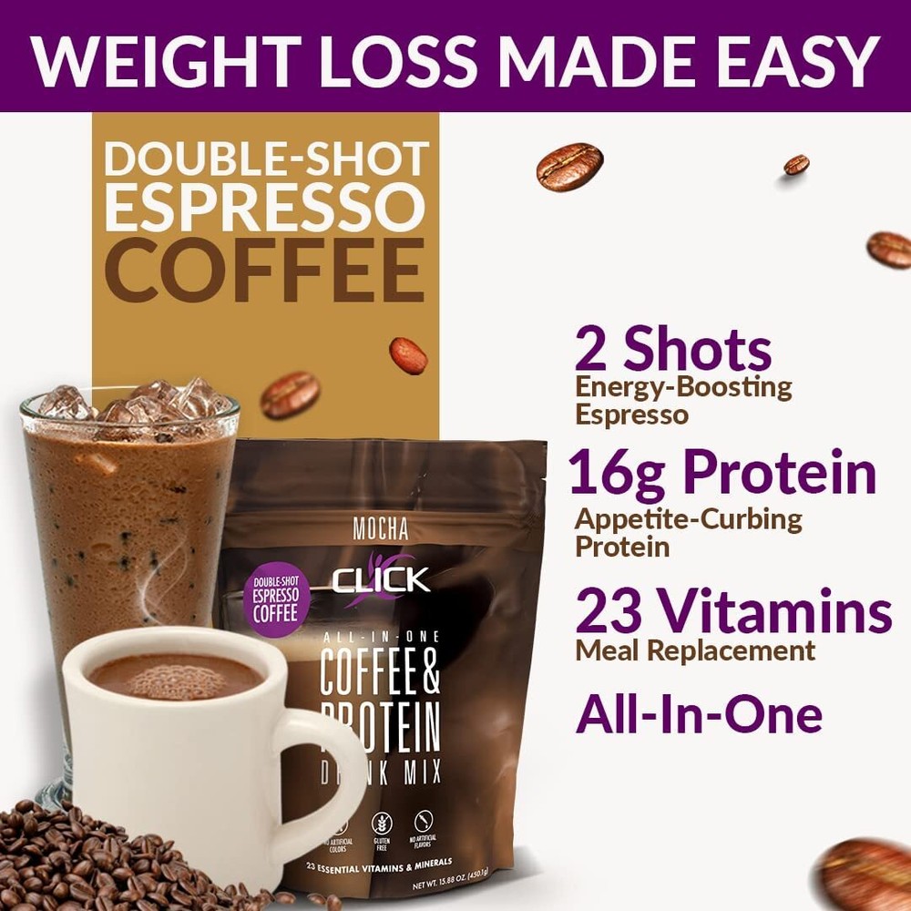 Click Coffee & Protein Powder Bag - Mocha