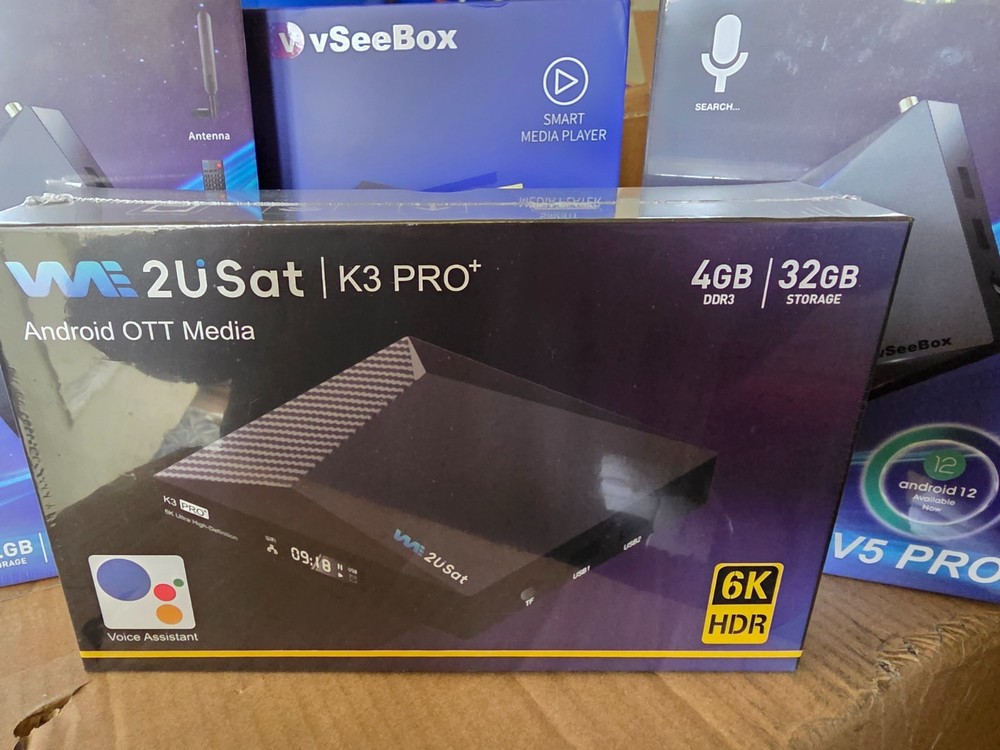 We2USat K3 PRO Android TV Box 4K HDR Set-Top Box