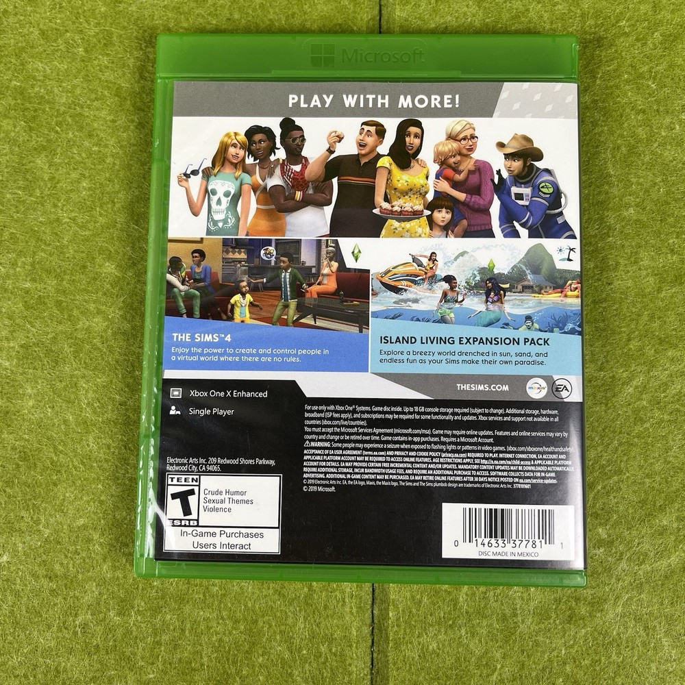 Microsoft Xbox One: Sims 4 Bundle (CASE ONLY W/ Manual) VGC