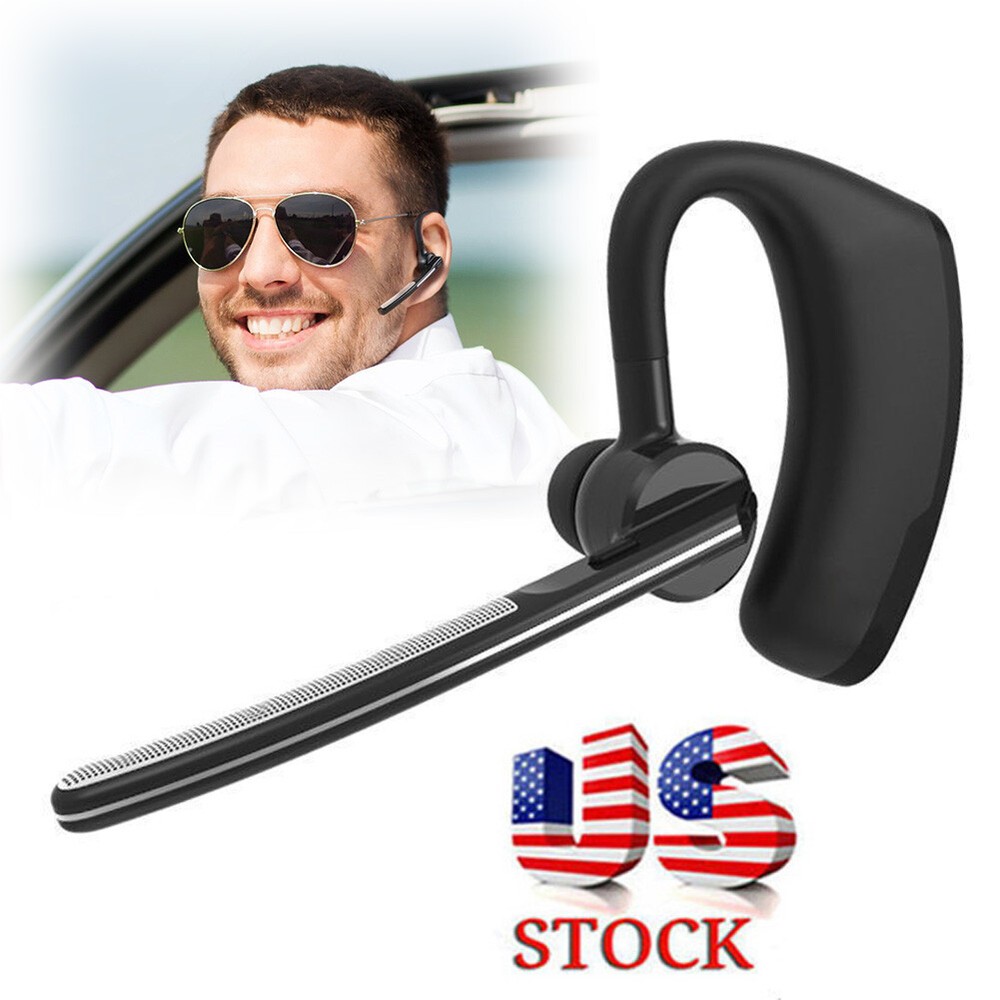 Universal Bluetooth Headset Business Wireless Earpiece for Left and Right Ears