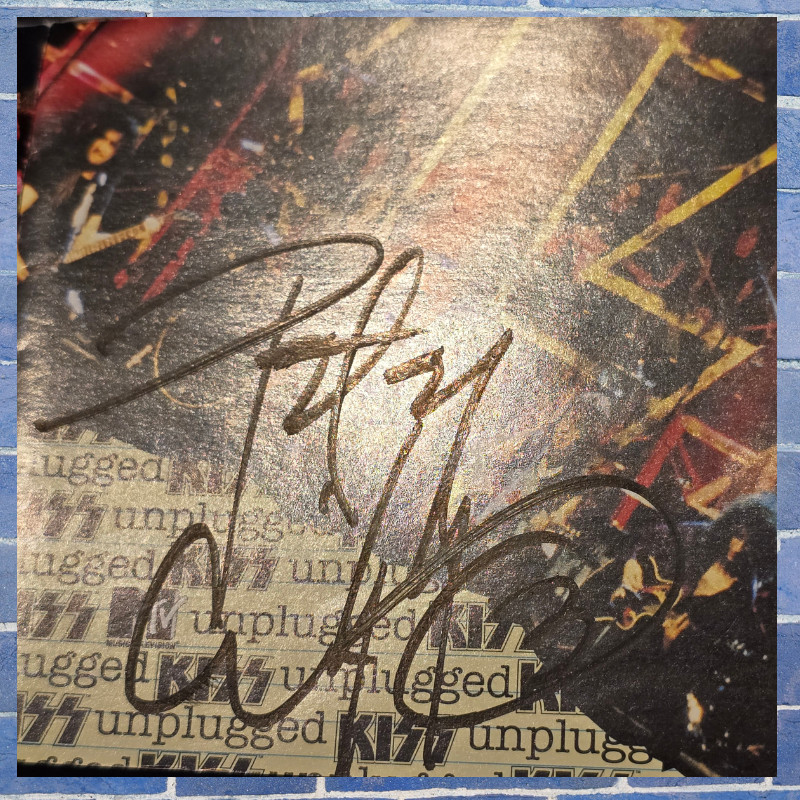 Kiss | signed cd | 4 members | Unplugged