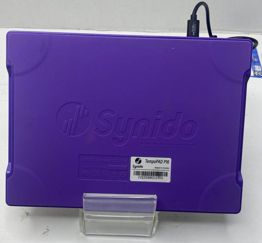 Synido TempoPAD P16 MIDI Controller Drum Pad Beat Maker USB Used