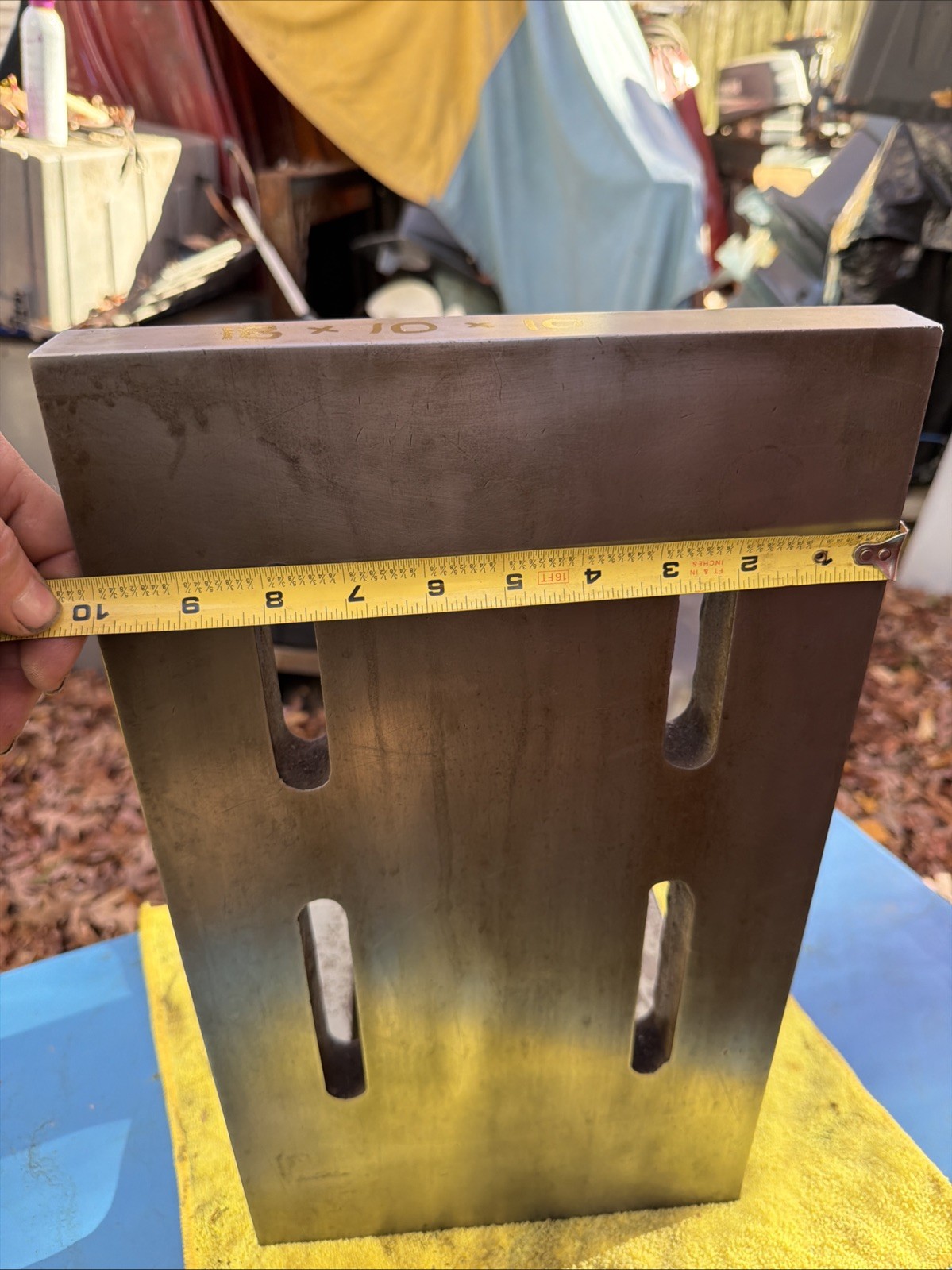 18 X 10 X 10 Slotted Webbed Angle Plate Milling Machine Set Up Fixture Jig Bore