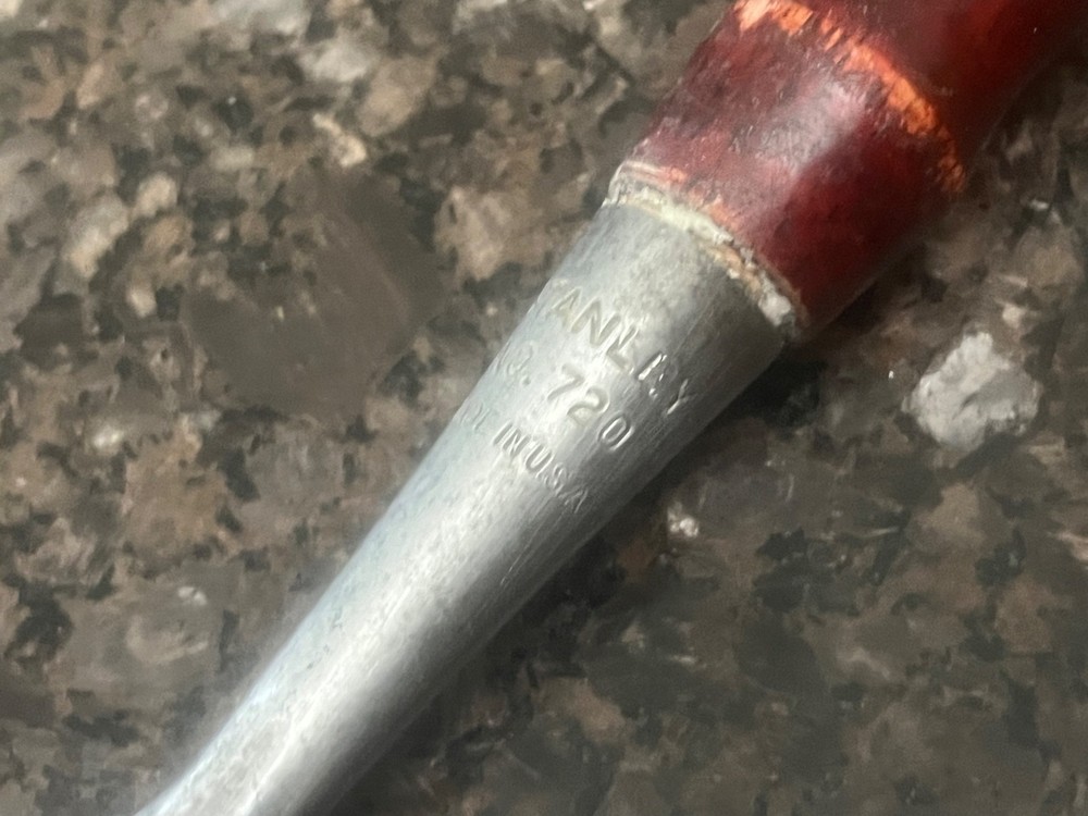 Stanley No. 720 chisel 1/2" - Very Good - Custom Handle - Nice