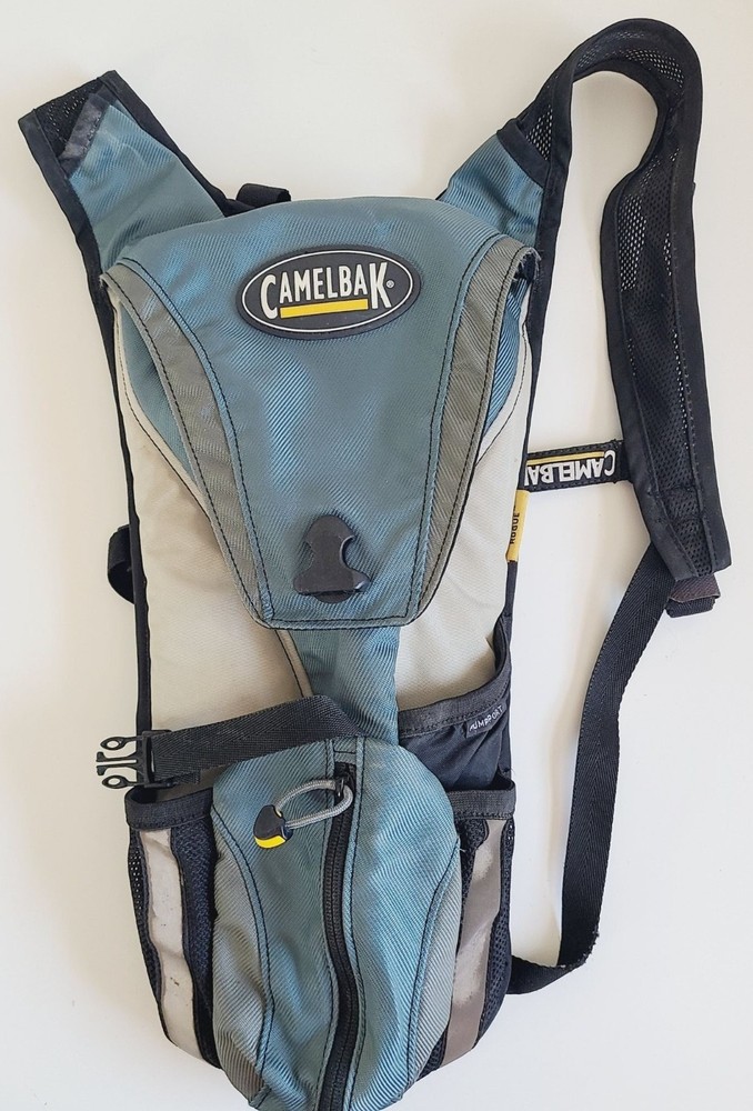 CamelBak Rogue Hydration Backpack Blue/Gray With Pump Port Pre-Owned