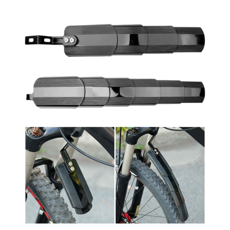 Adjustable Bicycles Front & Rear Mud Guards Retractable Bike Mudguard Mudflap