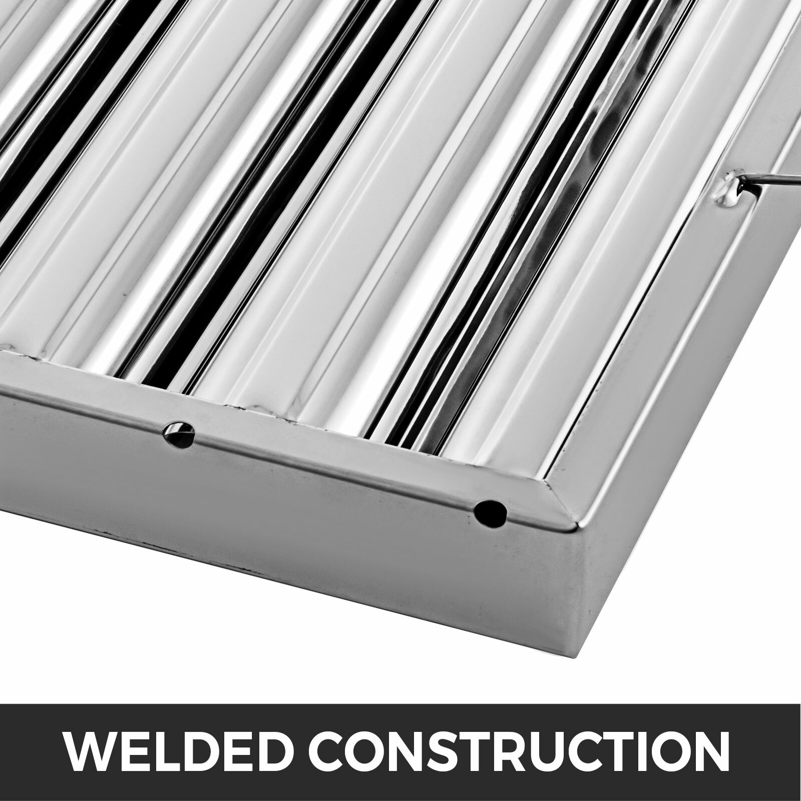 VEVOR 6PCS 20"x16" Stainless Steel Hood Grease Commercial Exhaust Filter Baffle