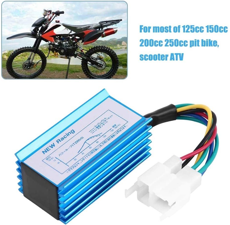 6 Pins Racing CDI Box AC Igniter Scooter Moped For 125 150 200cc 250cc ATV Bike