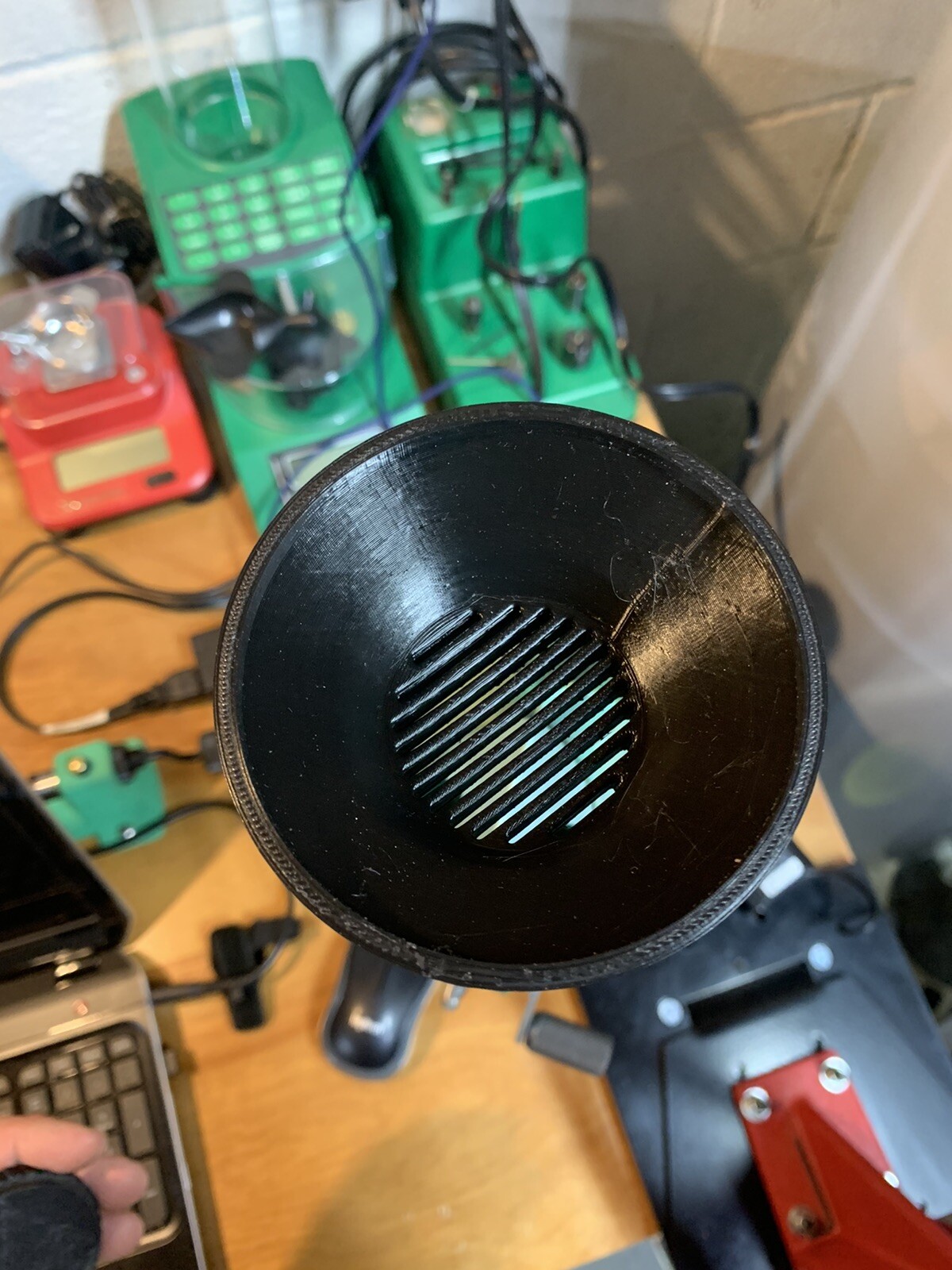 rcbs uniflow powder Strainer funnel cap with closure 3D printed black new II