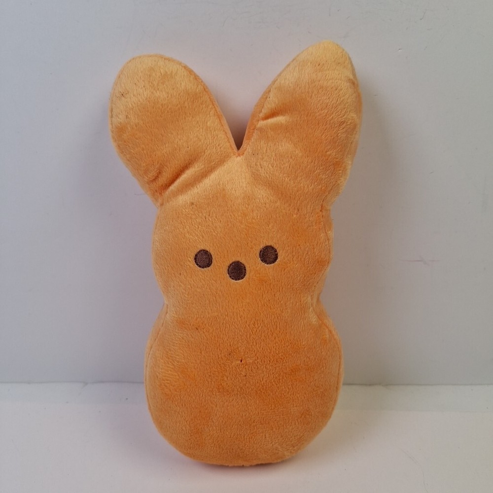 Authentic Peeps Orange 9” Stuffed Plush Easter Bunny Rabbit Soft Stuffed Animal