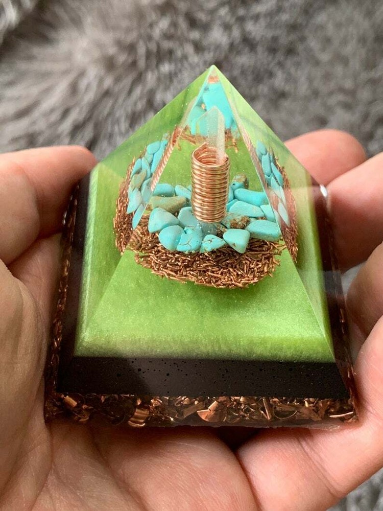 Orgonite® Pyramid - Green Wave Orgone Generator®
