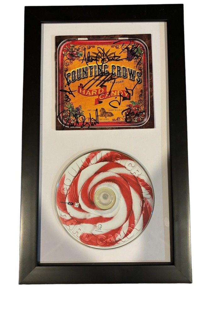 COUNTING CROWS HARD CANDY SIGNED DISPLAY FRAMED CD Autograph Auto Adam Duritz
