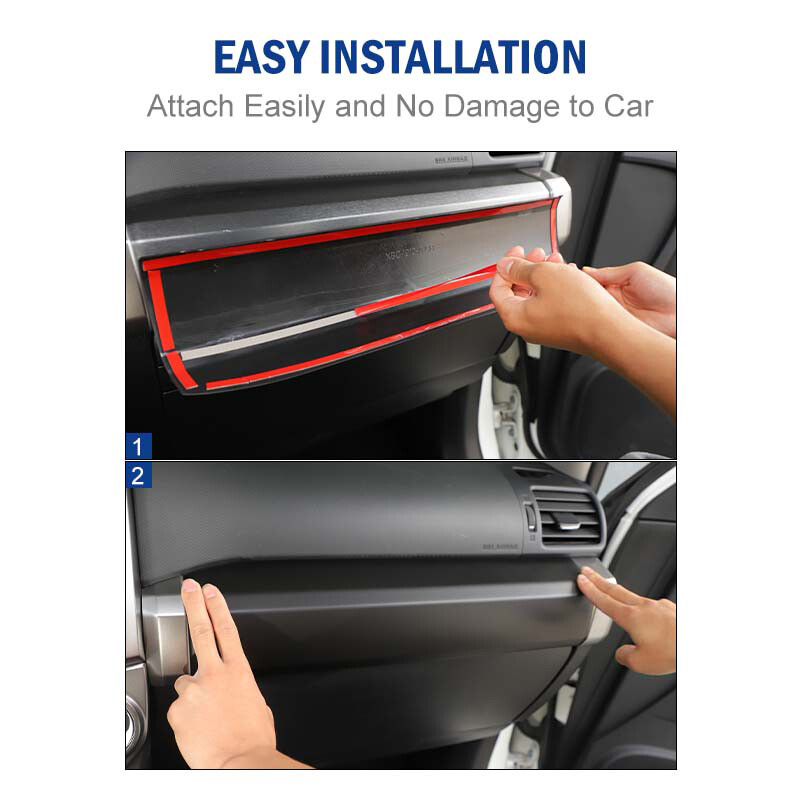 Matte Black Front Side Co-Pilot Dashboard Passenger Trim Cover For 4Runner 2010+