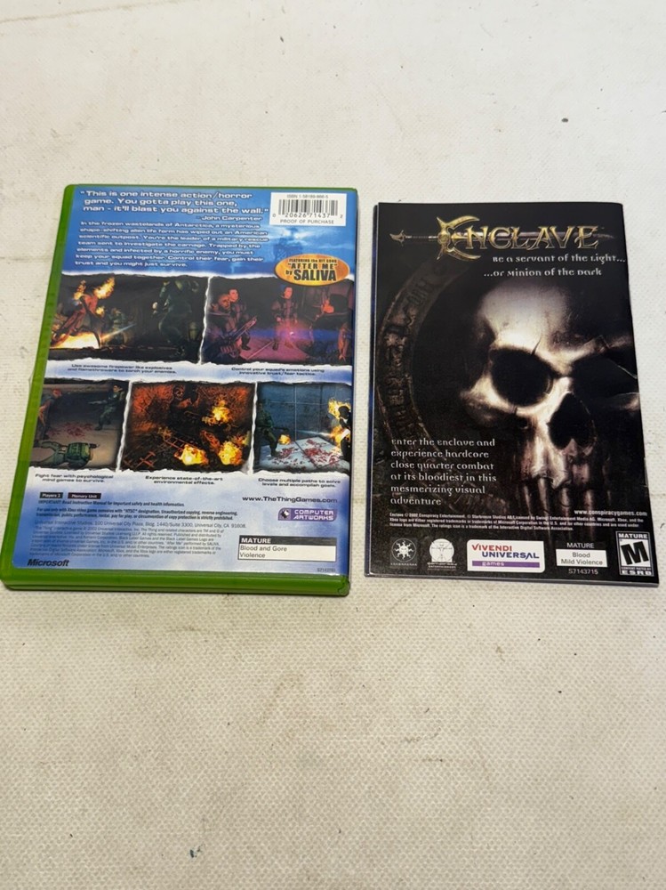 The Thing (Microsoft Xbox, 2002) Case Only