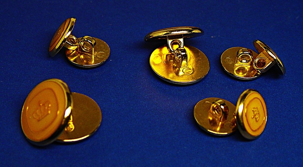DIMITRI REPLACEMENT BUTTONS 10 Acrylic face enamel effect signature button SHARP