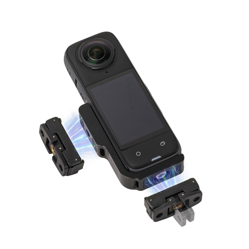 Horizontal Vertical Camera Bracket +Base Adapter for Insta360 X4 Accessories