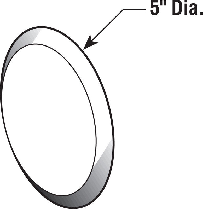 Prime Line U9268 Ivory Textured Surface Wall Protector 5 in.