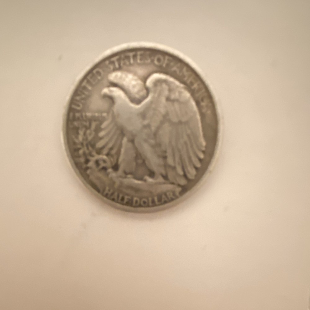 Liberty Walking Silver Half Dollar 50C Reverse Eagle Design