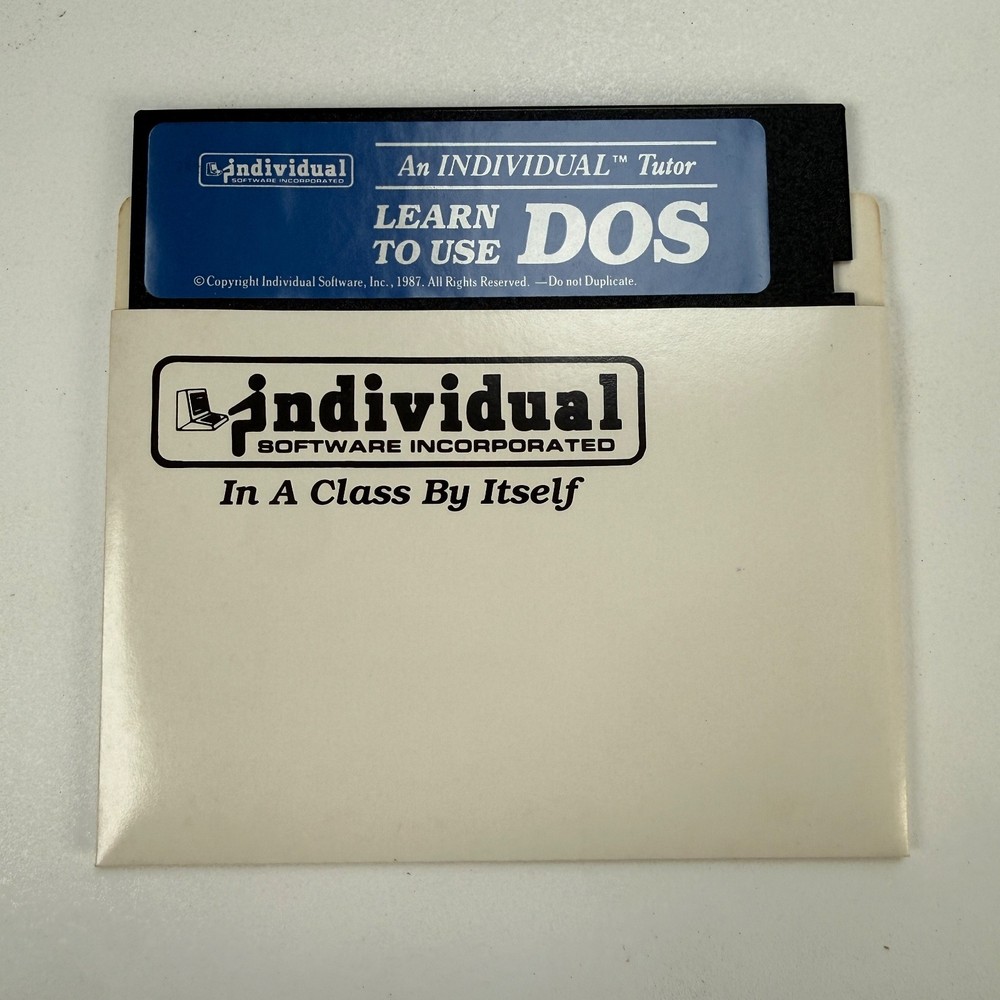 Individual Software Inc. Learn To Use DOS 0-918617-16-2 Vintage Computing