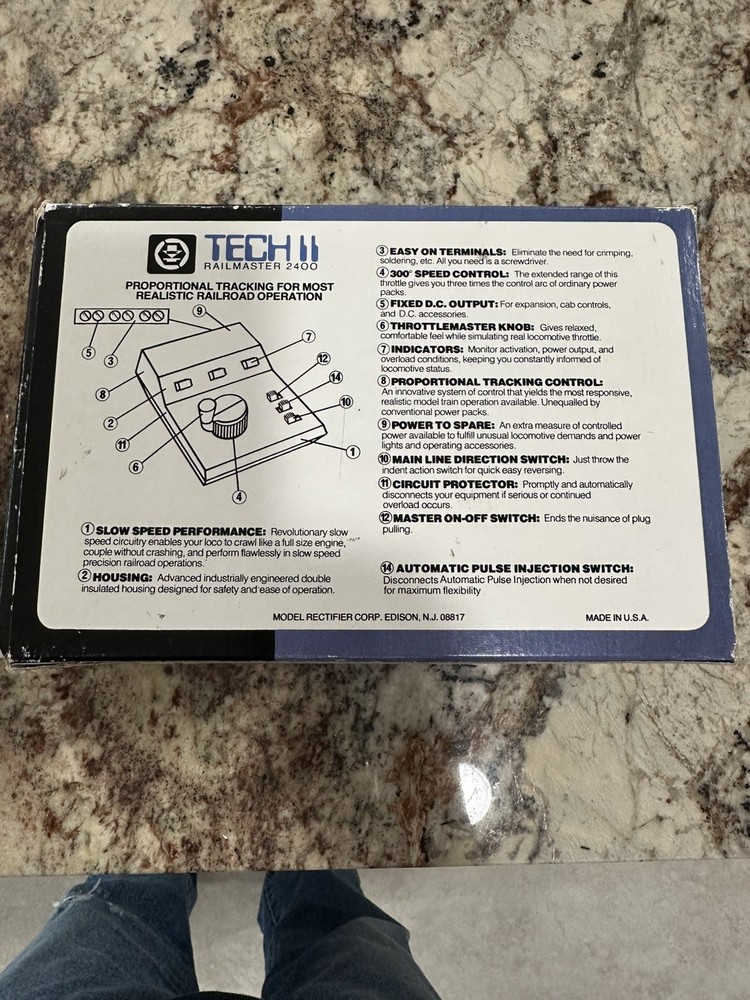 MRC Tech ll Railmaster 2400 transformer