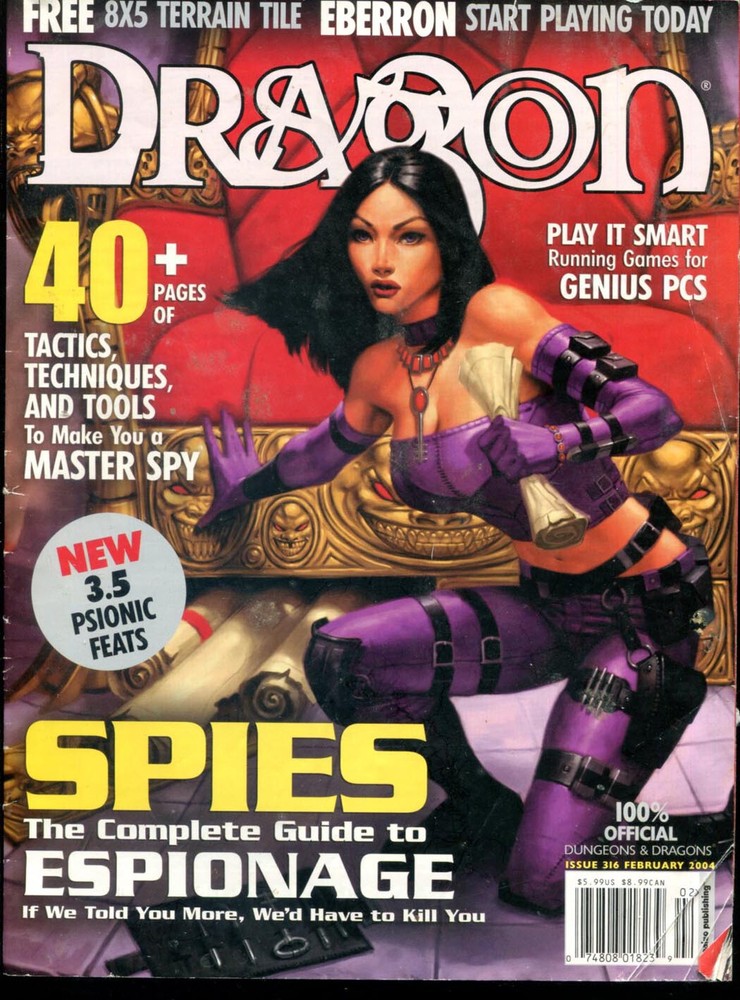 DRAGON # 316 Spies the Complete Guide to Espionage