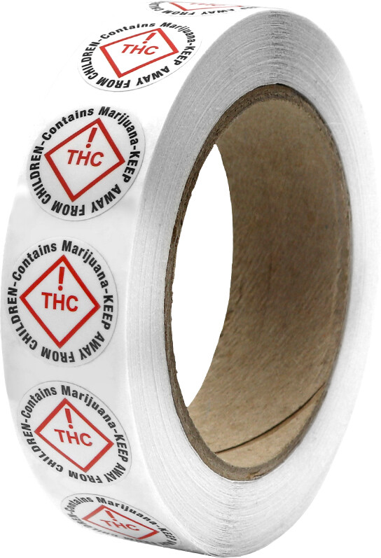 Colorado State Compliant Circle Label, 1" x 1", 1,100 Count