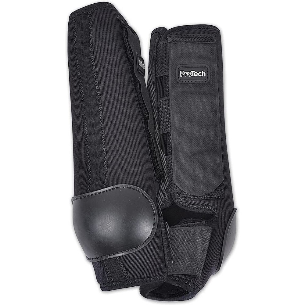 CLASSIC EQUINE ProTech Black Medium Hind Splint Boots (PT201BKM)
