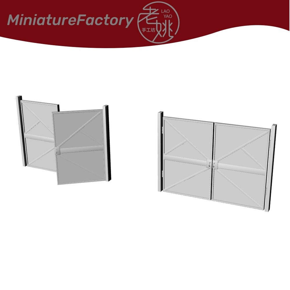 LaoYao 1:48  Scene Model Warehouse Gates