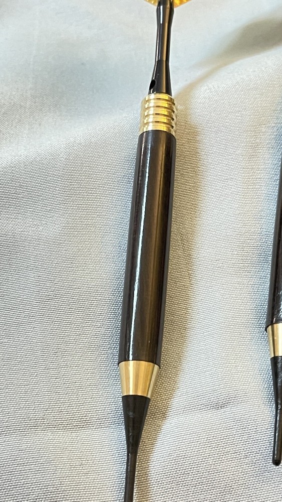 hand made darts Using Ebony Macassar Exotic Hardwood Blanks.