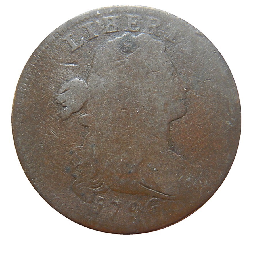 Large cent/penny 1796 rare LIHERTY error Sheldon 104