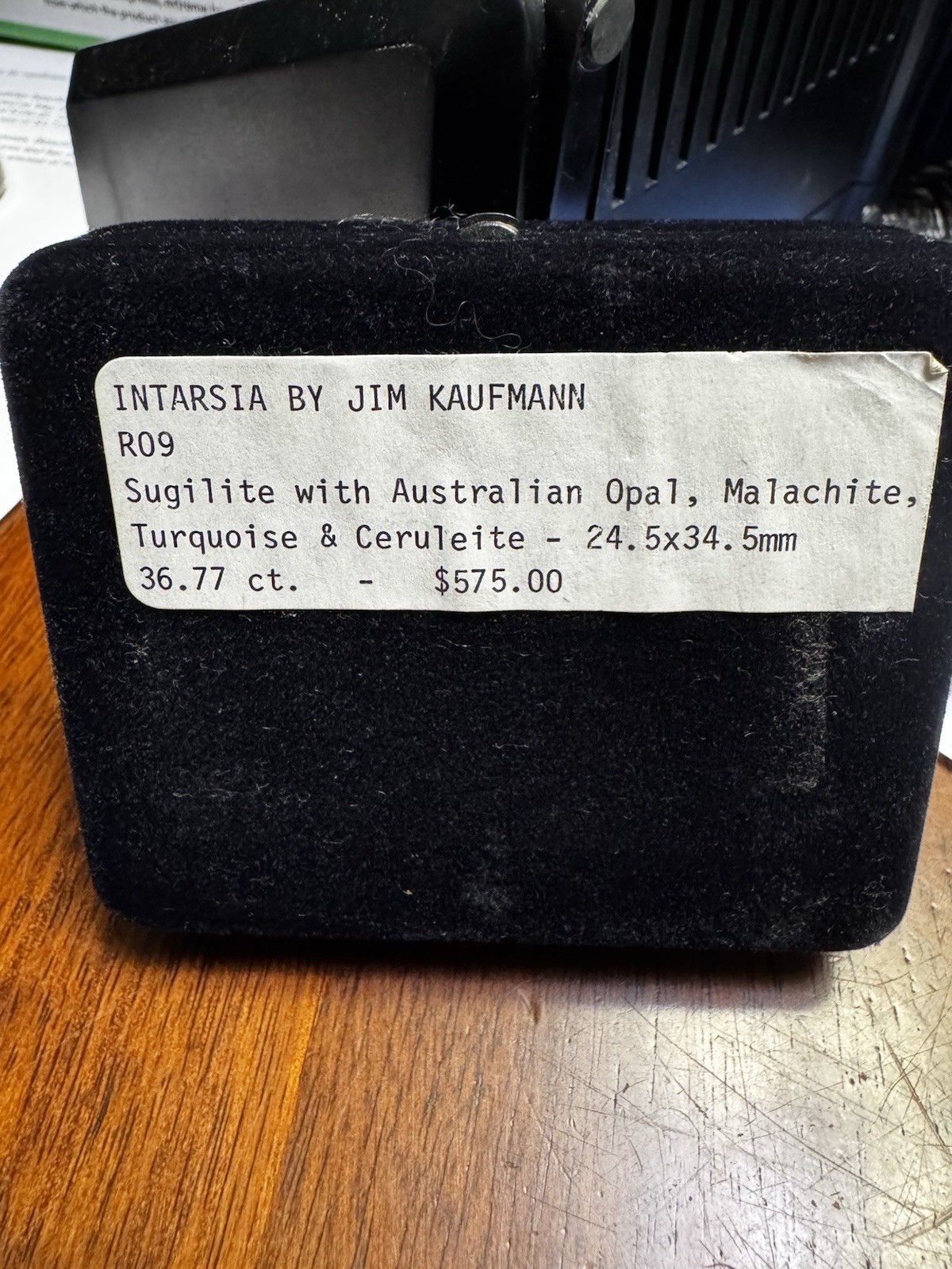 Jim Kaufmann Intarsia Sugilite Opal Malachite Turquoise Ceruleite Inlay 36.77ct
