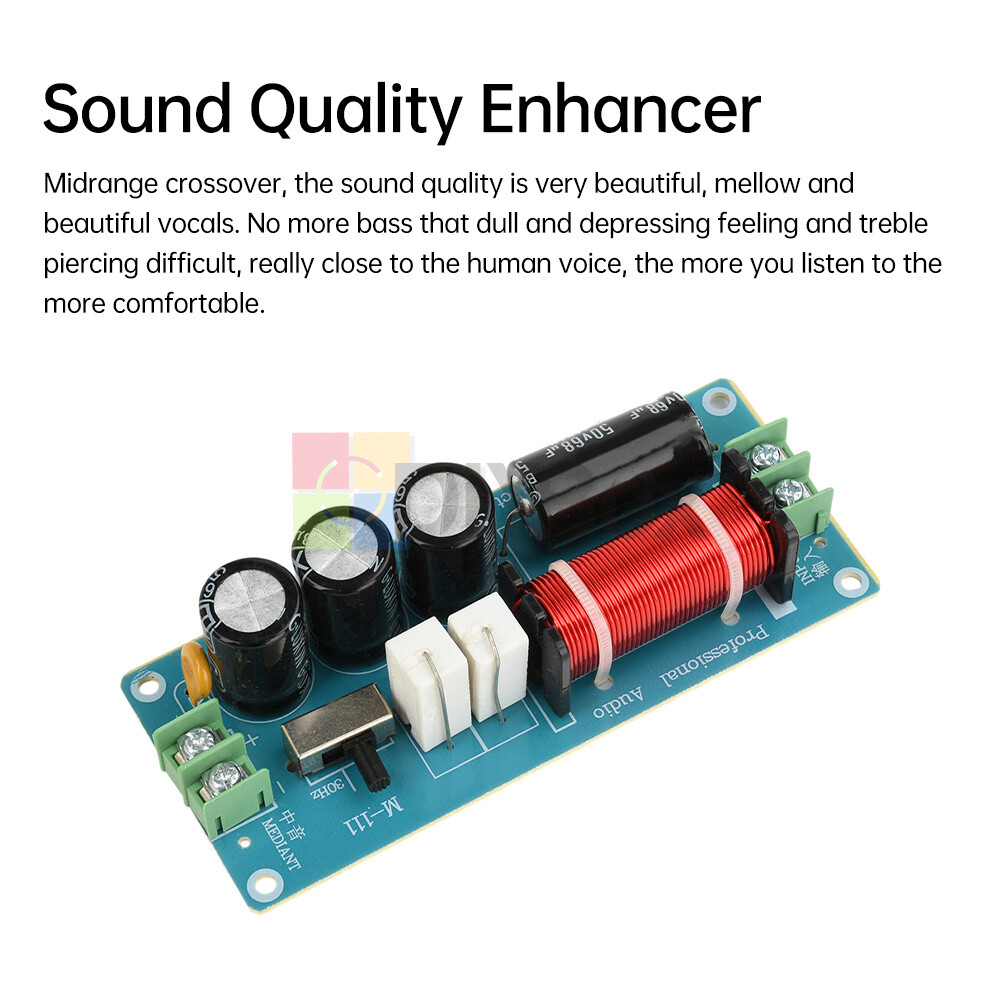150W Midrange Speaker Frequency Divider Audio Crossover For HiFi Audio Amplifier