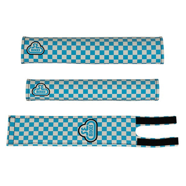 Pad Set SE Bikes Checkerboard Blue/White
