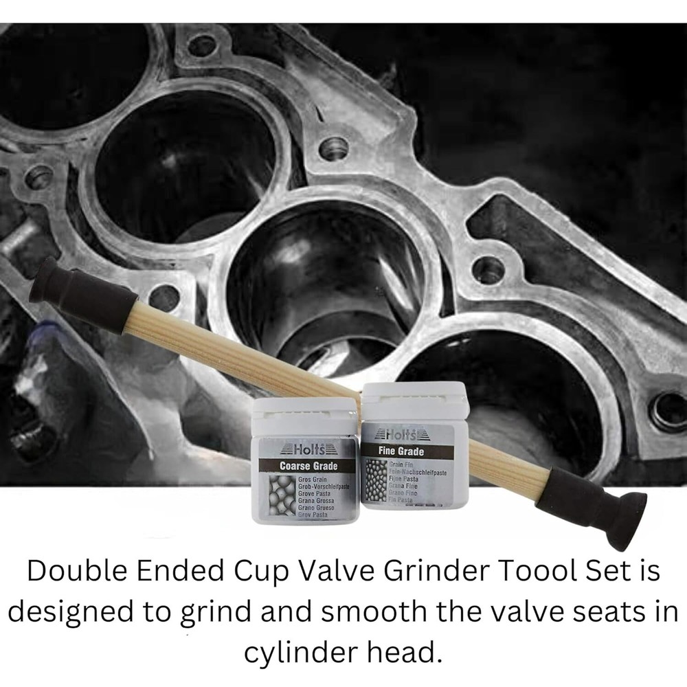 Valve Grinding Lapping Compound Kit Fine and Coarse Grade Bundle with Capners...