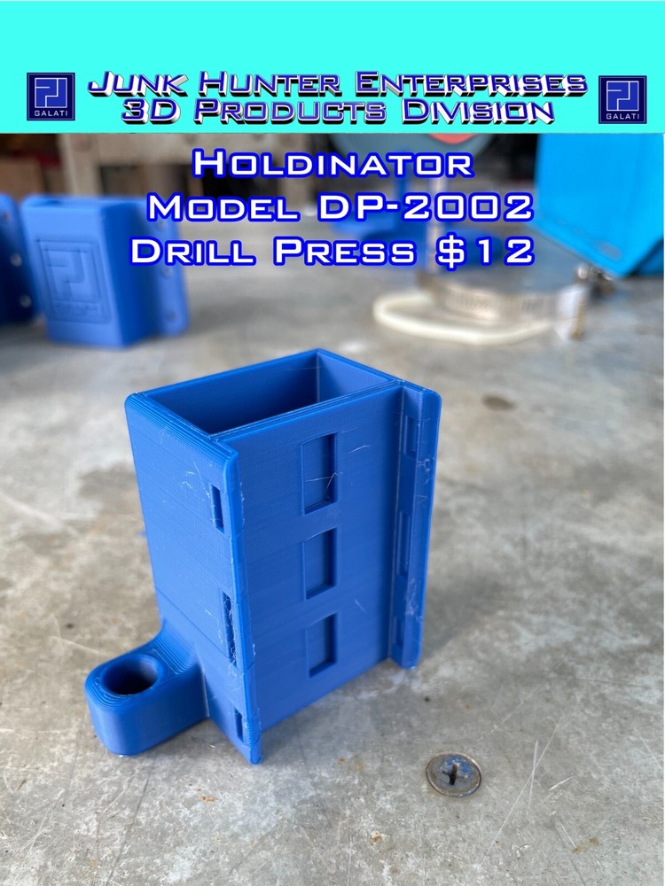 Drill Press Holdinator Model DP-2002 Accessory Storage Chuck Key Holder Brush