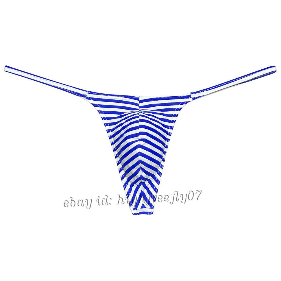 Men Slim Pouch Thong Underwear Strap Bikini Underpants Minimum Coverage G-String