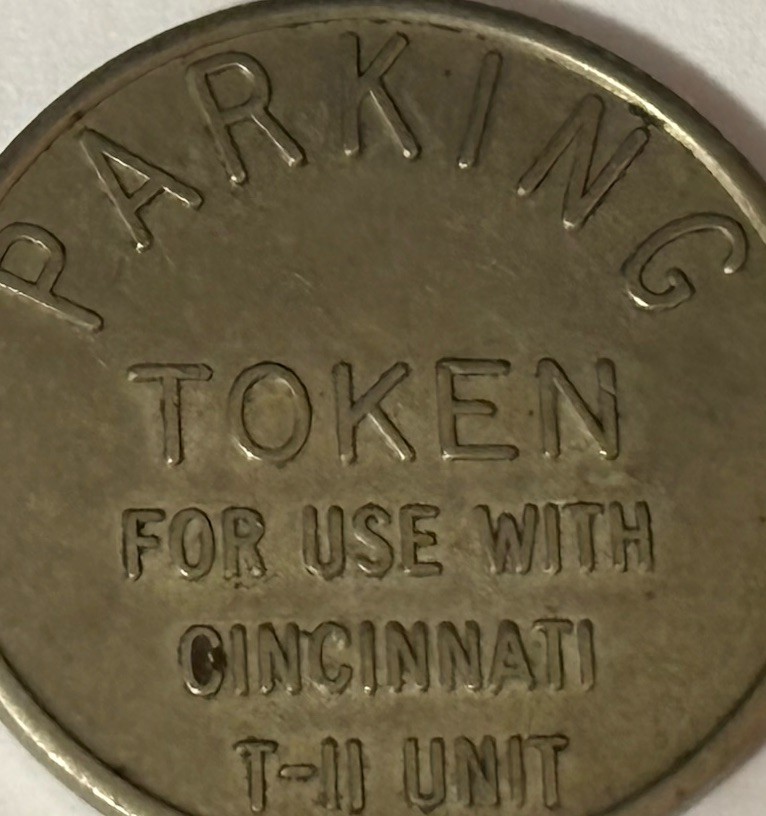 Cincinnati T-11 Parking Control 1” Wide Token