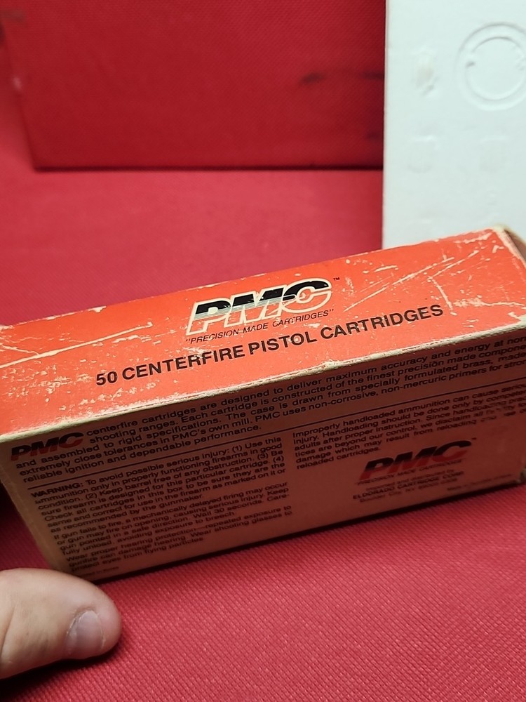 Vintage Original PMC .380 Auto / Automatic EMPTY Ammo Box With Styrofoam Insert!