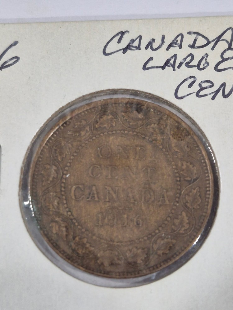 1916 Canada Large Cent, Average Circulated Condition UT16