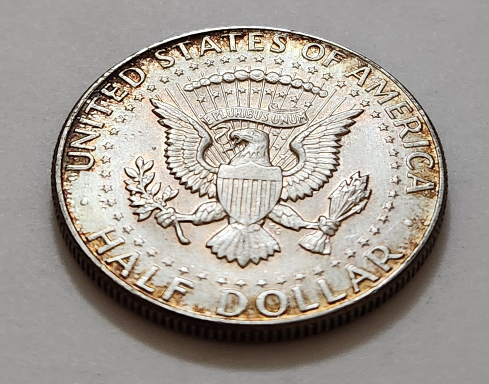 1964 Kennedy Half Dollar • 90% Silver • Circulated • As Shown • Solid X8