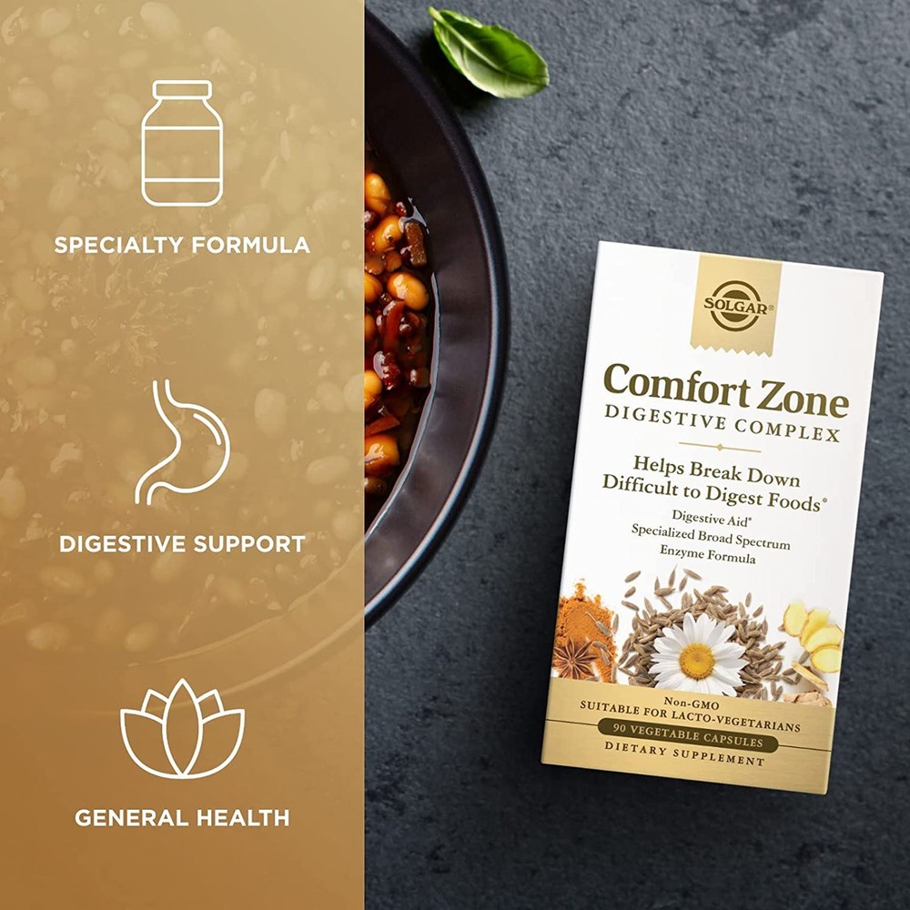 Solgar Comfort Zone Digestive Complex 90 Vegetable Capsules